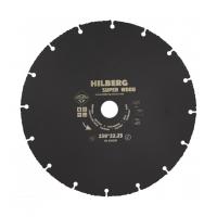 Диск пильный карбид вольфрамовый для УШМ 230x22.23 16T Hilberg Super Wood 530230